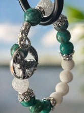 Load image into Gallery viewer, Mocs N More Totem Bracelets - Green Howlite Wolf
