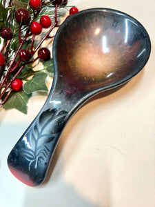 Spoon Rest - Feather in Fire Colors