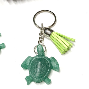 Mocs N More - Turtle Keychains Green
