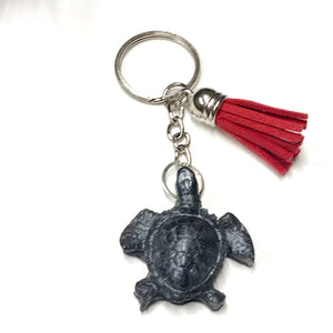Mocs N More - Turtle Keychains Metallic Black