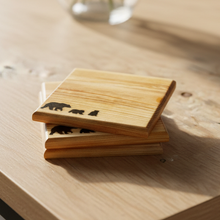 Load image into Gallery viewer, Mocs N More Art Coasters - Bears Walking