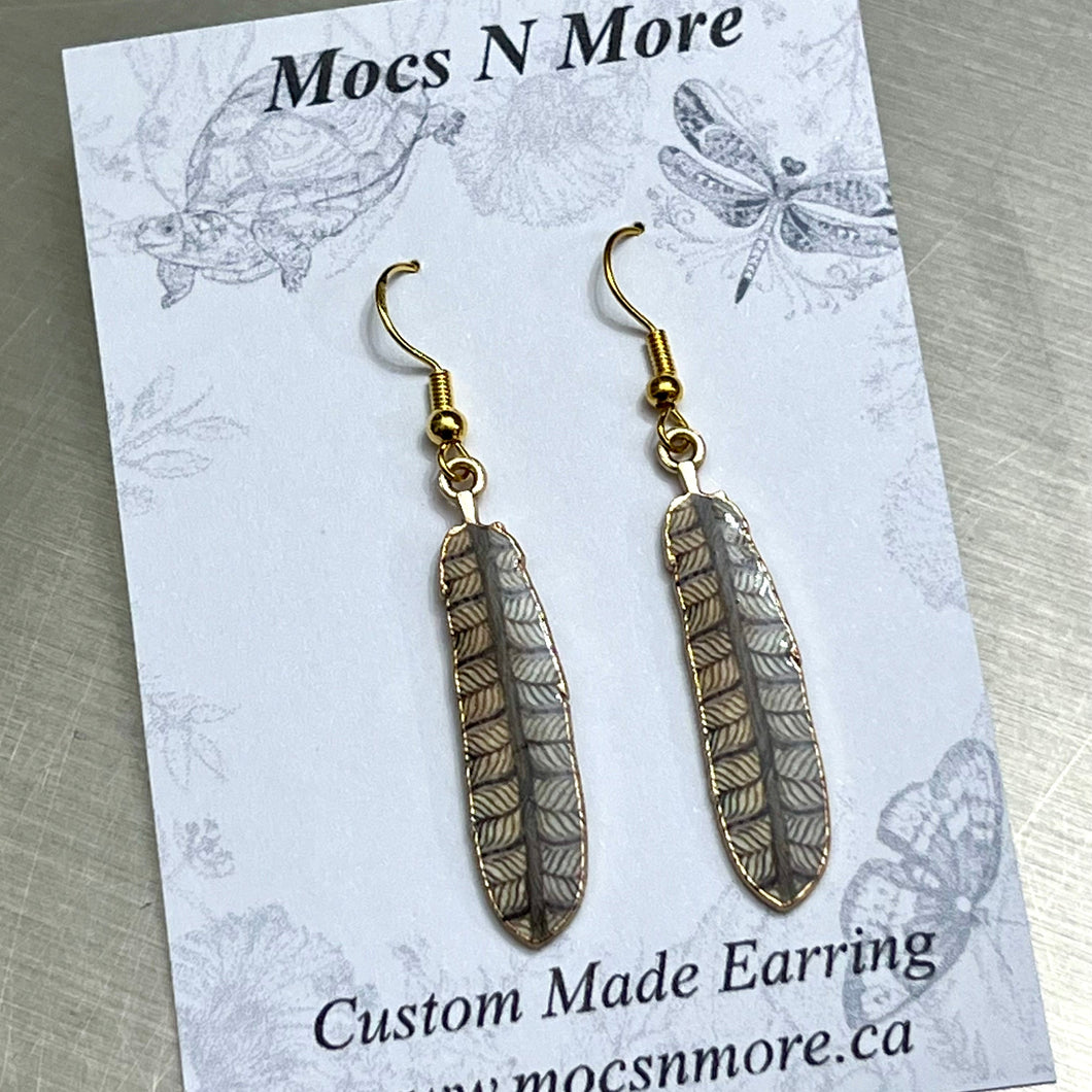 NEW Mocs N More Earrings -Tribal Feathers New Beginnings