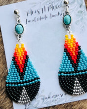 Load image into Gallery viewer, Mocs N More Earrings - A Little Bit of Turquoise