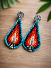 Load image into Gallery viewer, Mocs N More Earrings - Fire Dangle