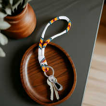 Load image into Gallery viewer, New Beaded Wrist Lanyard - White