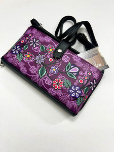 Smartphone Cross Body Bag - Ojibwe Florals