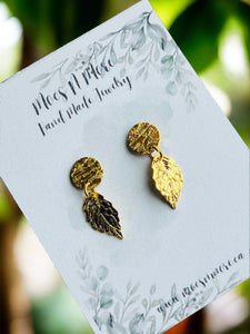 Mocs N More Earrings - Gold Leaf Earrings
