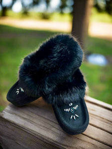 Ladies Moccasins - Laurentian Chief Moccasins Black