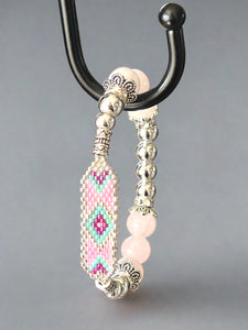 Mocs N More Totem Bracelets - Beaded Rose Quartz