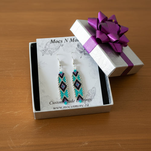 NEW Mocs N More - Turquoise and Violet