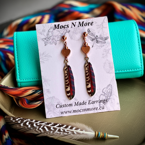 NEW Mocs N More Earrings -Tribal Feathers Harmony