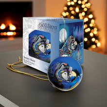 Load image into Gallery viewer, New Indigenous Glass Ornaments - January Moon