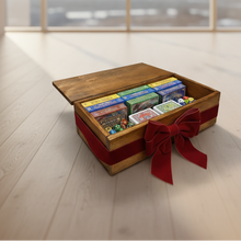 Load image into Gallery viewer, Mocs N More Art Boxes - Men's Trinket Box Dark Stain