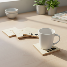 Load image into Gallery viewer, Mocs N More Art Coasters - Bears Walking