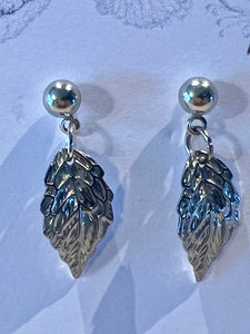 Mocs N More Earrings -Silver Leaf Earrings