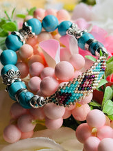 Load image into Gallery viewer, Mocs N More Totem Bracelets - Beaded Turquoise