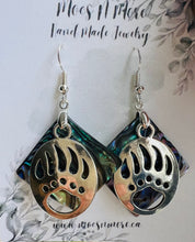 Load image into Gallery viewer, Abalone Earrings - Bear Claw