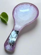 Load image into Gallery viewer, Spoon Rest - Violet Pearl Feather