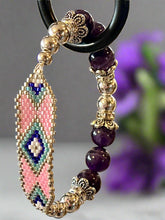 Load image into Gallery viewer, Mocs N More Totem Bracelets - Beaded Amethyst