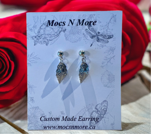 Mocs N More Earrings -Silver Leaf Earrings