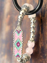 Load image into Gallery viewer, Mocs N More Totem Bracelets - Beaded Rose Quartz