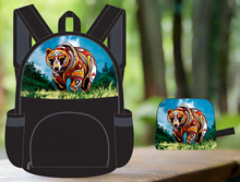 Load image into Gallery viewer, Foldable Indigenous Designed Backpacks - Spirit Bear