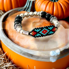 Load image into Gallery viewer, Mocs N More Hand Beaded Bracelets - Black Onyx