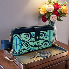 Load image into Gallery viewer, Smartphone Cross Body Bag - Orca Song