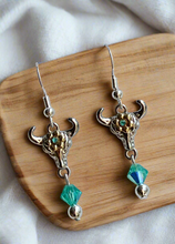 Load image into Gallery viewer, NEW Mocs N More Earrings - Buffalo &amp; Crystal