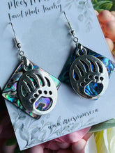 Load image into Gallery viewer, Abalone Earrings - Bear Claw