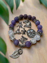 Load image into Gallery viewer, Mocs N More Totem Bracelets - Purple Aqua Marine