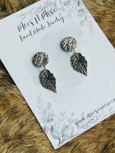 Load image into Gallery viewer, Mocs N More Earrings -Silver Leaf Earrings