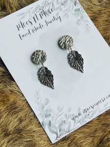 Mocs N More Earrings -Silver Leaf Earrings