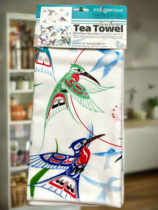 Tea Towels- Garden of Hummingbird