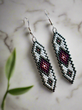 Load image into Gallery viewer, NEW Mocs N More Earrings - Feather Diamond