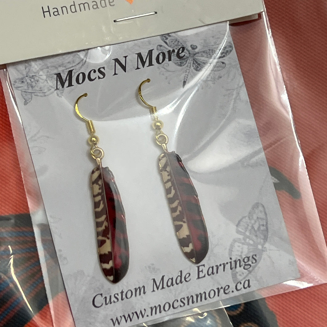 NEW Mocs N More Earrings -Tribal Feathers Harmony