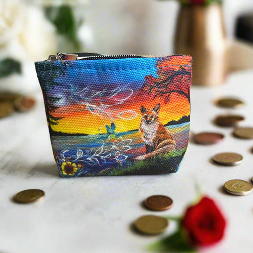 New Canvas Coin Purse - Daytime Dreamer