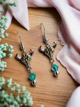 Load image into Gallery viewer, NEW Mocs N More Earrings - Buffalo &amp; Crystal