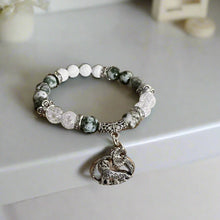 Load image into Gallery viewer, Mocs N More Totem Bracelets - Tree Agate  Wolf