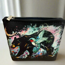 Load image into Gallery viewer, New Canvas Coin Purse - Hummingbear