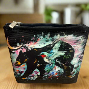 New Canvas Coin Purse - Hummingbear