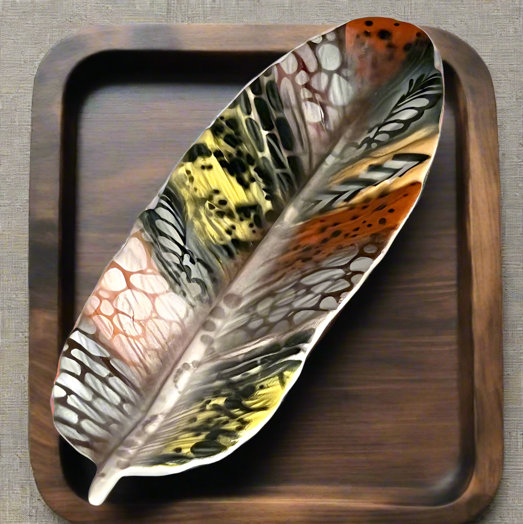 Feather Tray - Tribal Feather