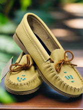 Load image into Gallery viewer, Women Leather Moccasins - Outdoor/Indoor Unlined Tan ON SALE NOW