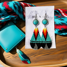 Load image into Gallery viewer, Mocs N More Earrings - A Little Bit of Turquoise