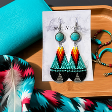Load image into Gallery viewer, Mocs N More Earrings - A Little Bit of Turquoise