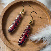 Load image into Gallery viewer, NEW Mocs N More Earrings -Tribal Feathers Painted Horse