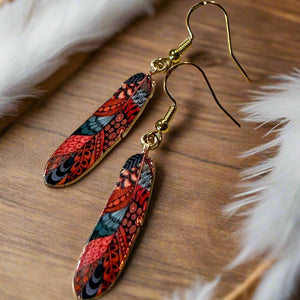 NEW Mocs N More Earrings -Tribal Feathers