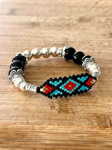 Mocs N More Hand Beaded Bracelets - Black Onyx