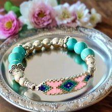 Load image into Gallery viewer, Mocs N More Beaded Bracelets - Beaded Turquoise