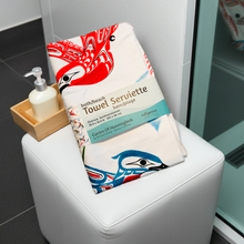 Load image into Gallery viewer, Bath Towels - Garden of Hummingbird